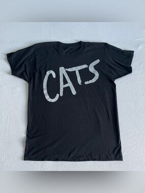 Vintage Cats The Musical 1981 Graphic Tshirt Single Stitch Size M/L Double sided